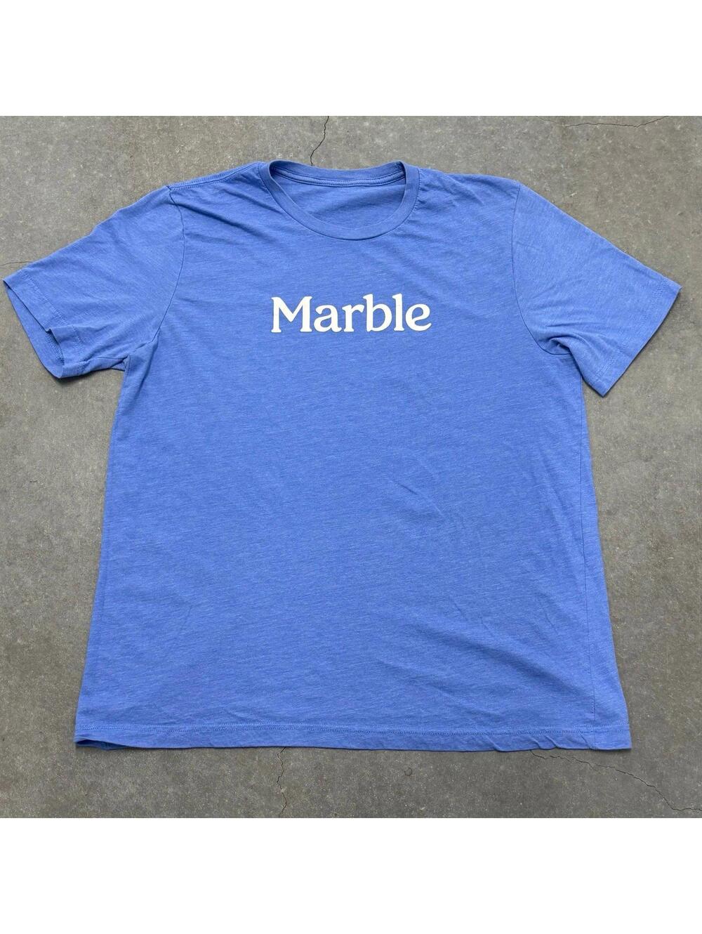 MARBLE Text Logo T Shirt